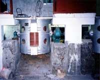 Operation process of induction furnace
